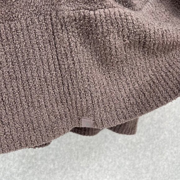 Barefoot Dreams CozyChic Lite Circle Cardi Size M Brown Gray Neutral Pockets EUC - Picture 4 of 12